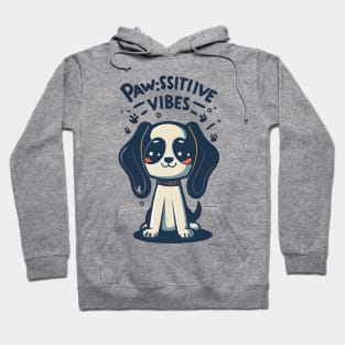 Paws-itive Vibes Animal Pun Hoodie